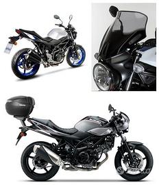 Suzuki Sv 650 A accessori valigie scarico pedane