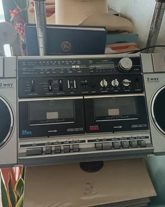 Radio Sanyo vintage doppia cassetta M W3K