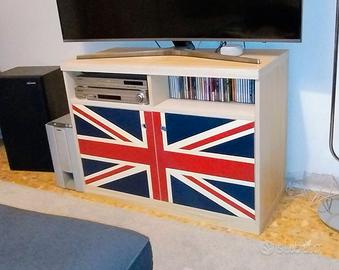 mobile porta  TV azienda artigiana  vintage