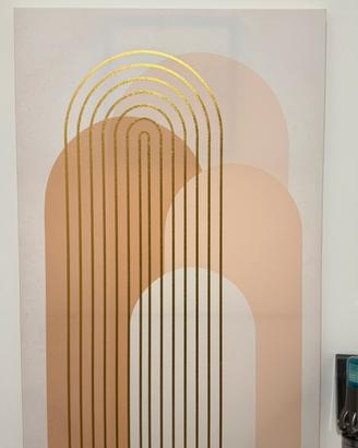 stampa su tela o quadro di design figura astratta