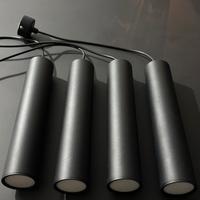 Lampada a Sospensione 30cm a cilindro Nero