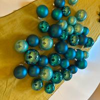 Palline albero di Natale, blu e azzurre