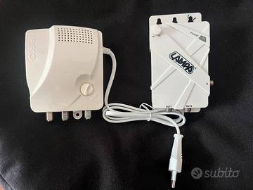 Teleco e Lampa. Amplificatore per TV camper.
