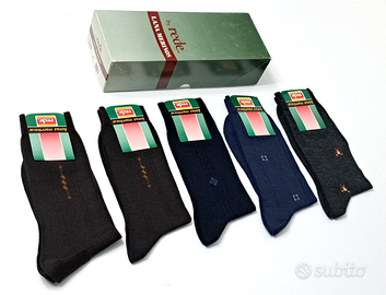 SCATOLA 5 PAIA CALZE CORTE UOMO *REDE LANA MERINOS