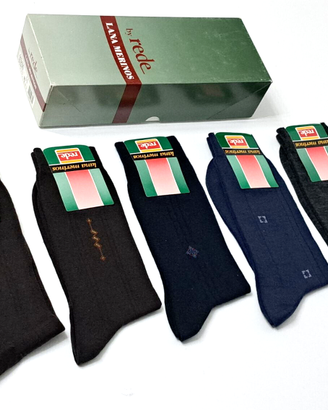 5 PAIA CALZE CORTE UOMO *REDE LANA - SCONTO 30%