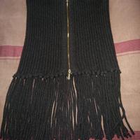 Falconeri Coprispalla frangiato Antracite 