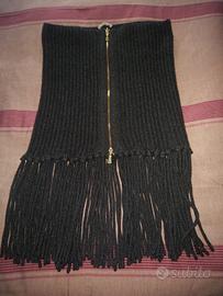 Falconeri Coprispalla frangiato Antracite 