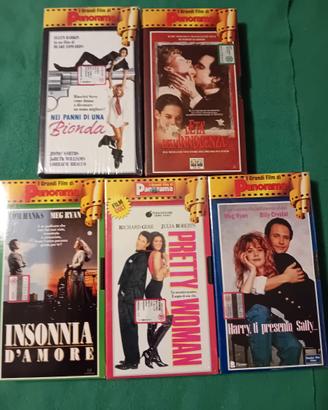 Lotto Stock 5 VHS Commedie/Sentimentali