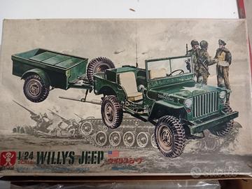 Kit BANDAI jeep WILLYS scala 1/24