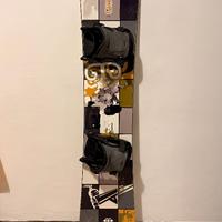 Tavola snowboard Quechua 158 cm con attacchi