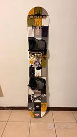 Tavola snowboard Quechua 158 cm con attacchi