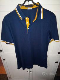 2 Polo Uomo Tg S ( Verde Oliva e Blu )