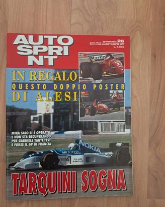 Autosprint 1995 Poster Jean Alesi Ferrari 412