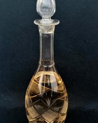 Grande Caraffa 30 cm in cristallo vintage incisa