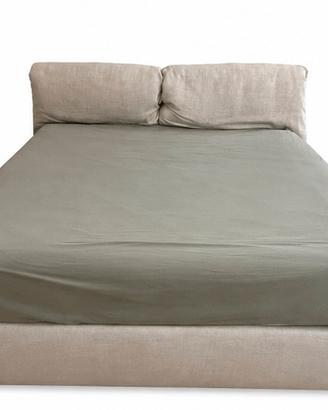Letto Flou Nathalie con contenitore - Come nuovo