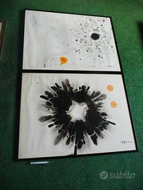 Quadro opera d'arte moderna vintage cm 62 x 82