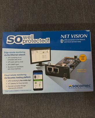 Scheda di rete Socomec NET-VISION8CARD per UPS -
