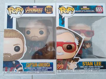 Funko pop captain america e stan lee