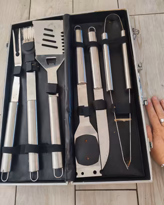 Set barbecue acciaio