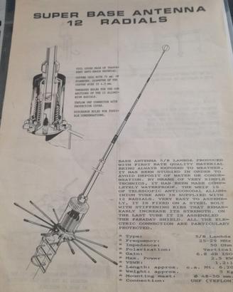 antenna cb 25-29 mhz  usata ottme condizioni