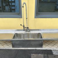 Lavapentole-lavabo-lavandino a 1 vasca da 3000 mm
