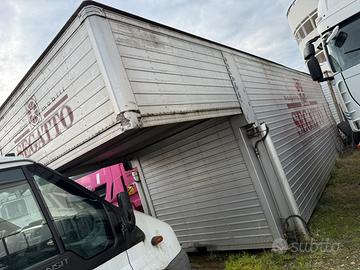 Cassone furgonato in alluminio con sponde