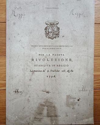 Per la Fausta Rivoluzione Stabilita in Reggio 1796