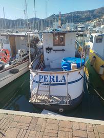 barca in vetroresina con licenza professionale 