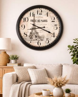 Orologio da parete vintage Parigi grande 62 cm 