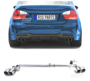 KIT CONVERSIONE SCARICO BMW E90 E91 LOOK M DOPPIO 