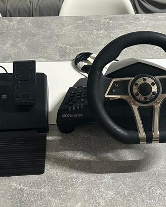 Volante Xtreme Hurricane PS4 / PC con pedaliera