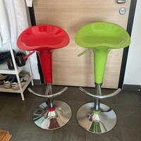 Coppia di sgabelli per tavolo alto