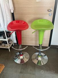 Coppia di sgabelli per tavolo alto