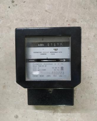 Contatore elettrico vintage