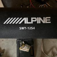 Subwoofer alpine ampilficatore boss cavi vari