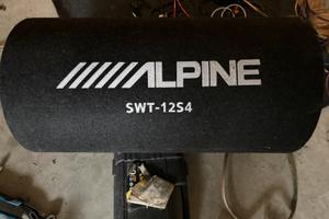 Subwoofer alpine ampilficatore boss cavi vari