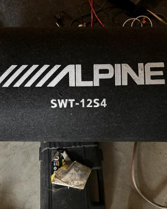 Subwoofer alpine ampilficatore boss cavi vari