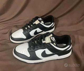 Nike Dunk Low Donna 36 Panda Nere e Bianche Nuove