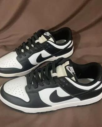 Nike Dunk Low Donna 36 Panda Nere e Bianche Nuove