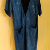 vestito in pelle scamosciata