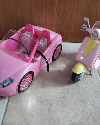 Macchina e moto di Barbie