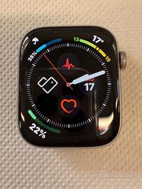 APPLE WATCH  SERIE  8 IN ACCIAIO LTE +  MAGLIA MIL