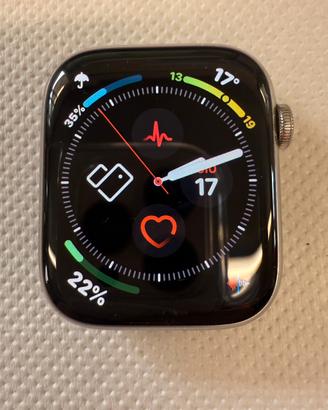 APPLE WATCH  SERIE  8 IN ACCIAIO LTE +  MAGLIA MIL