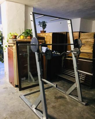 RACK+BILANCERI+PANCA+DISCHI ARTIGIANALI