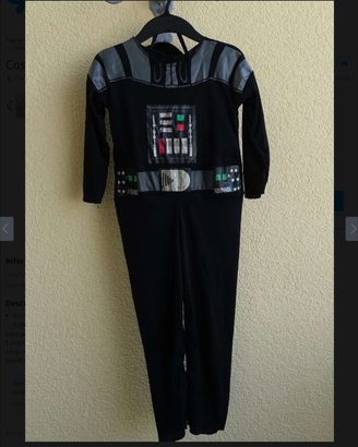Costume carnevale Star Wars Darth Vader 4-6 anni