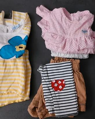 STOCK Vestiti bambina 0-12 mesi