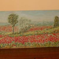 QUADRO RENICA – PAESAGGIO CON PAPAVERI