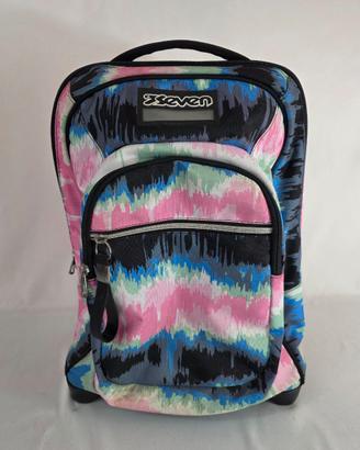 Zaino Seven Collection con trolley multicolor