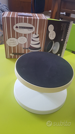 Piatto girevole e inclinabile per torte