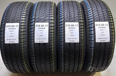 4 GOMME 215 60 17 MICHELIN 100% RIF3945